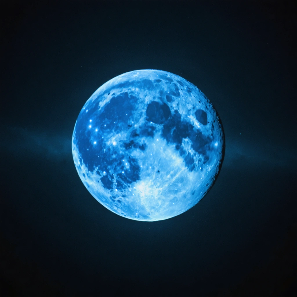 Celestial Encounter: Full Moon Meets Blue Giant Spica